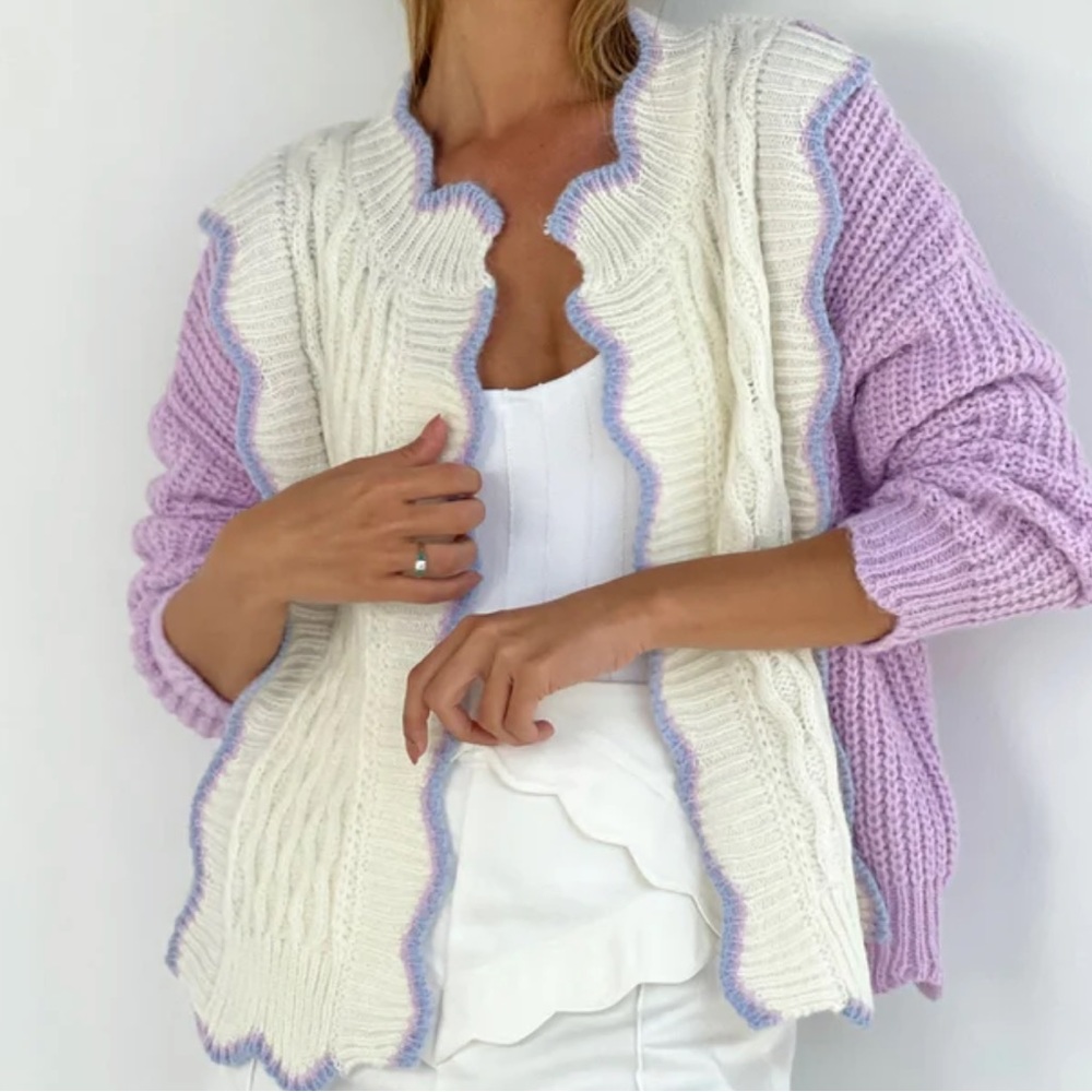 Vita Grace Scalloped Cardigan